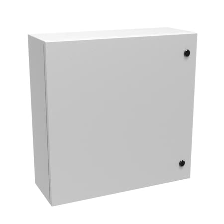 Hammond Slotted 1/4 Turn Latch Electrical Enclosures, 24 in H, 8 in D, 24 in W, NEMA 4, Steel EN4SD24248LG